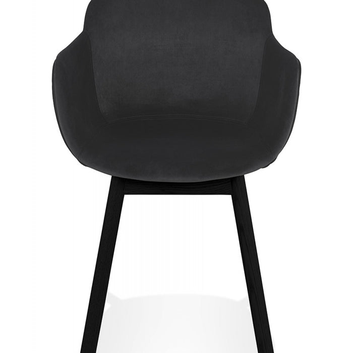 ALTEREGO FRIDA Stoel met armleuningen - Zwart
