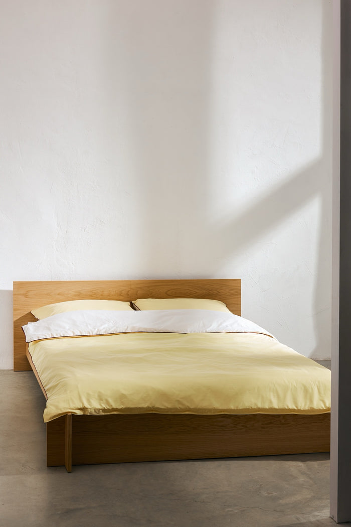 noo.ma OBA Dekbedovertrek - 200x200 cm - Sunny Yellow