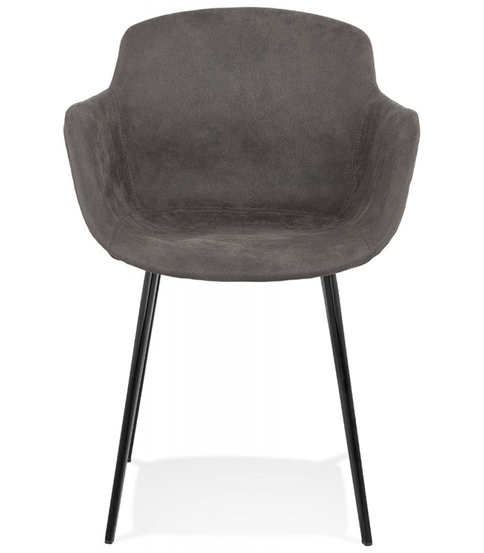 ALTEREGO DERBY Stoel met armleuningen - Grijs