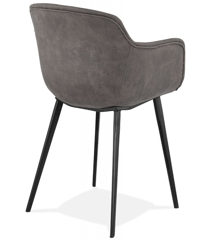 ALTEREGO DERBY Stoel met armleuningen - Grijs