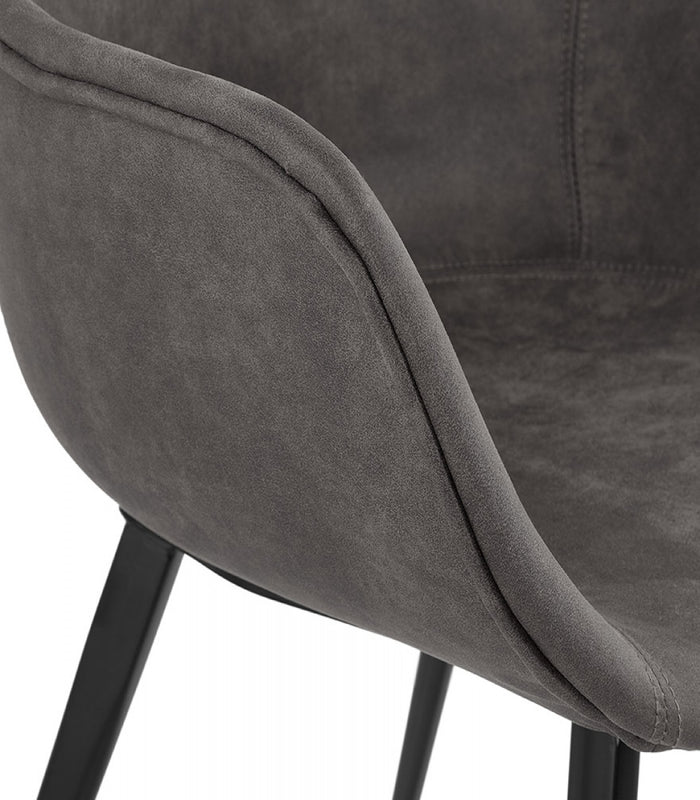 ALTEREGO DERBY Stoel met armleuningen - Grijs