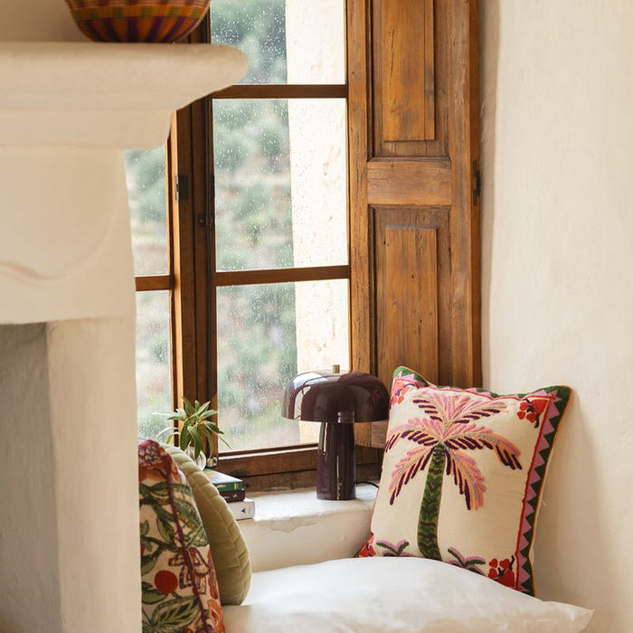 Sissy-Boy Donkerpaarse cupola tafellamp