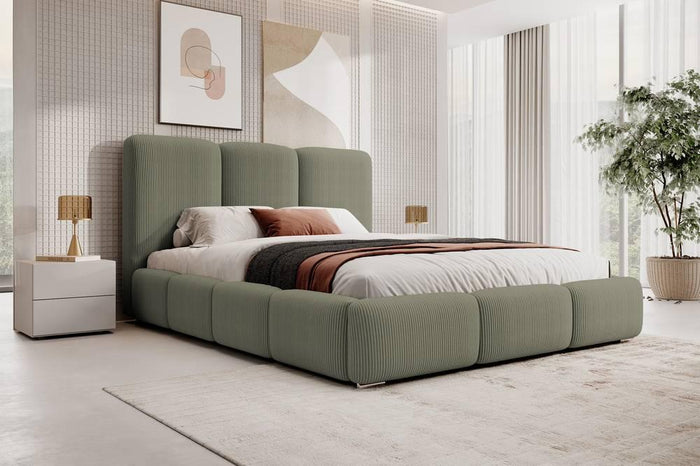 NADUVI Collection Bedframe Briar met opbergvak ribstof 160x200