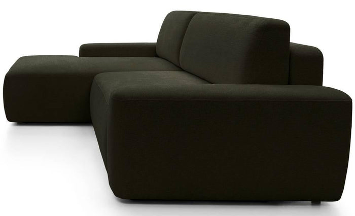 NADUVI Collection Hoekslaapbank Elis links met opbergvak chenille