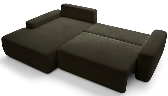 NADUVI Collection Hoekslaapbank Elis links met opbergvak chenille