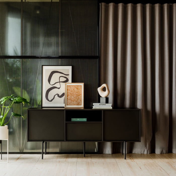 noo.ma MAKI Bloempot - breed - Storm Blue