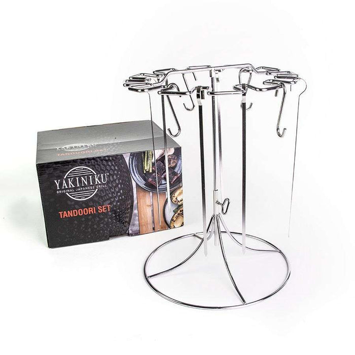 Yakiniku - BBQ Accessoire Tandoorrek met 6 Haken en Spiezen