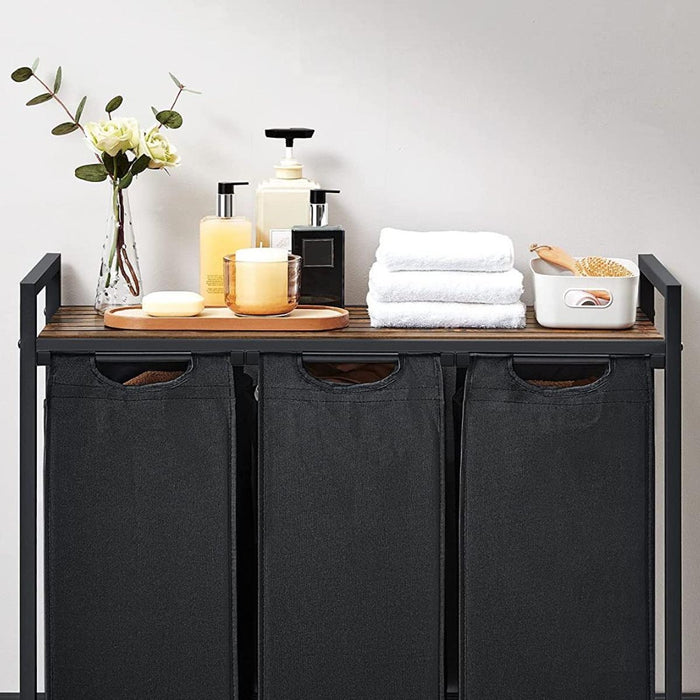 Calicosy - Wasmand met 3 compartimenten - B92,5 x H72 cm