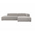 4X6 SOFA X6 modulaire hoekbank B rechts  beige melange - 288 cm