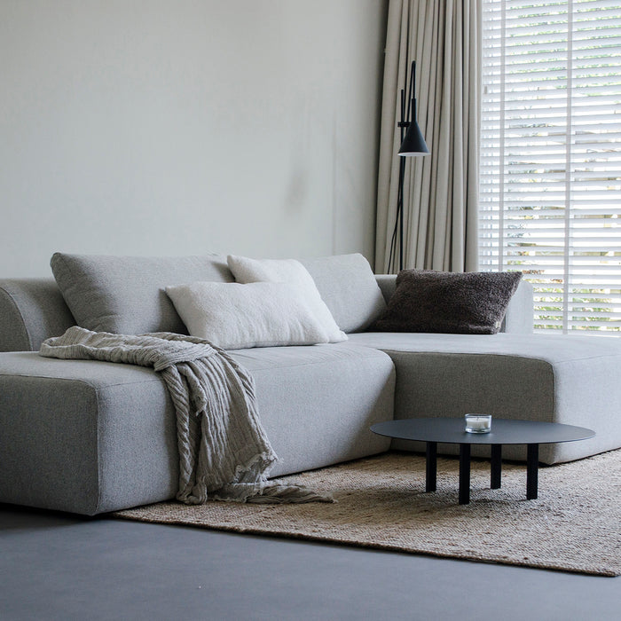 4X6 SOFA X6 modulaire hoekbank B rechts  beige melange - 288 cm