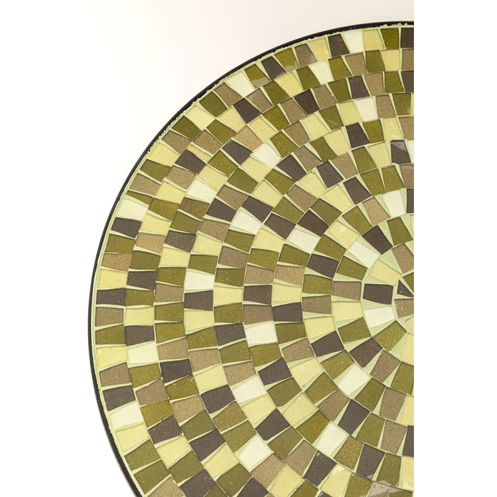 Bijzettafel Clack Mosaic Ø35cm groen en bruin Kare Design