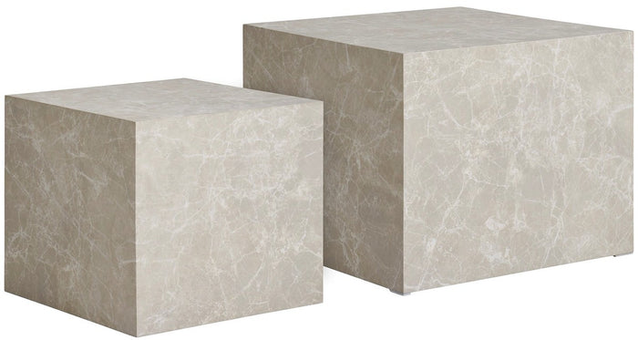 House Nordic Prague Beige Salontafel Set Marmerlook