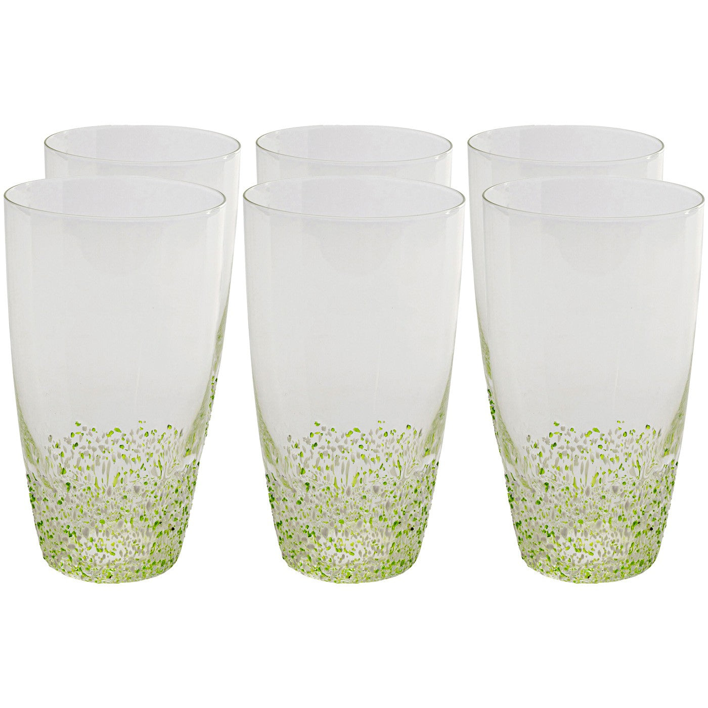 Kare Design Confetti waterglazen - groen - 6st