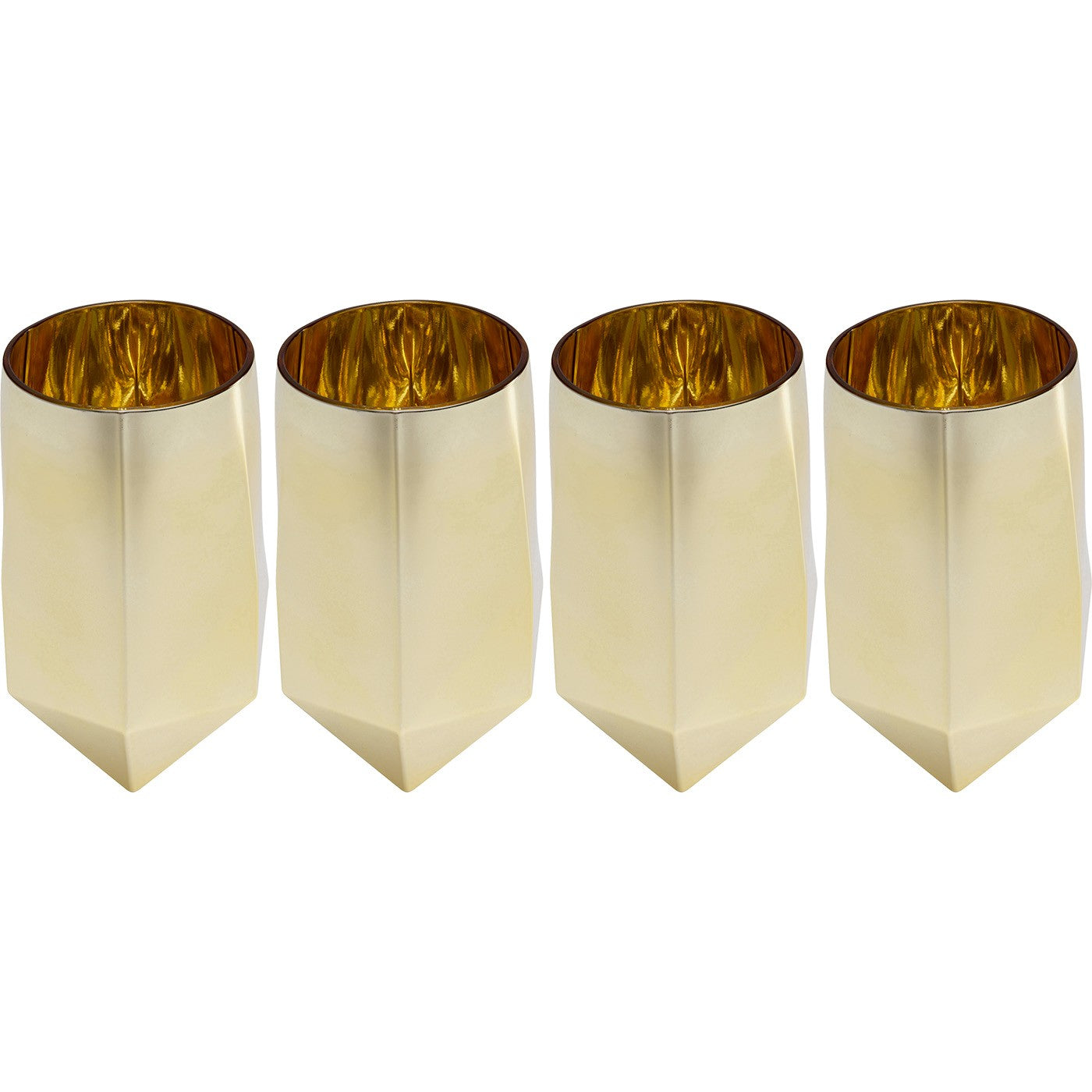 Kare Design Diamond waterglazen - goud - 4st