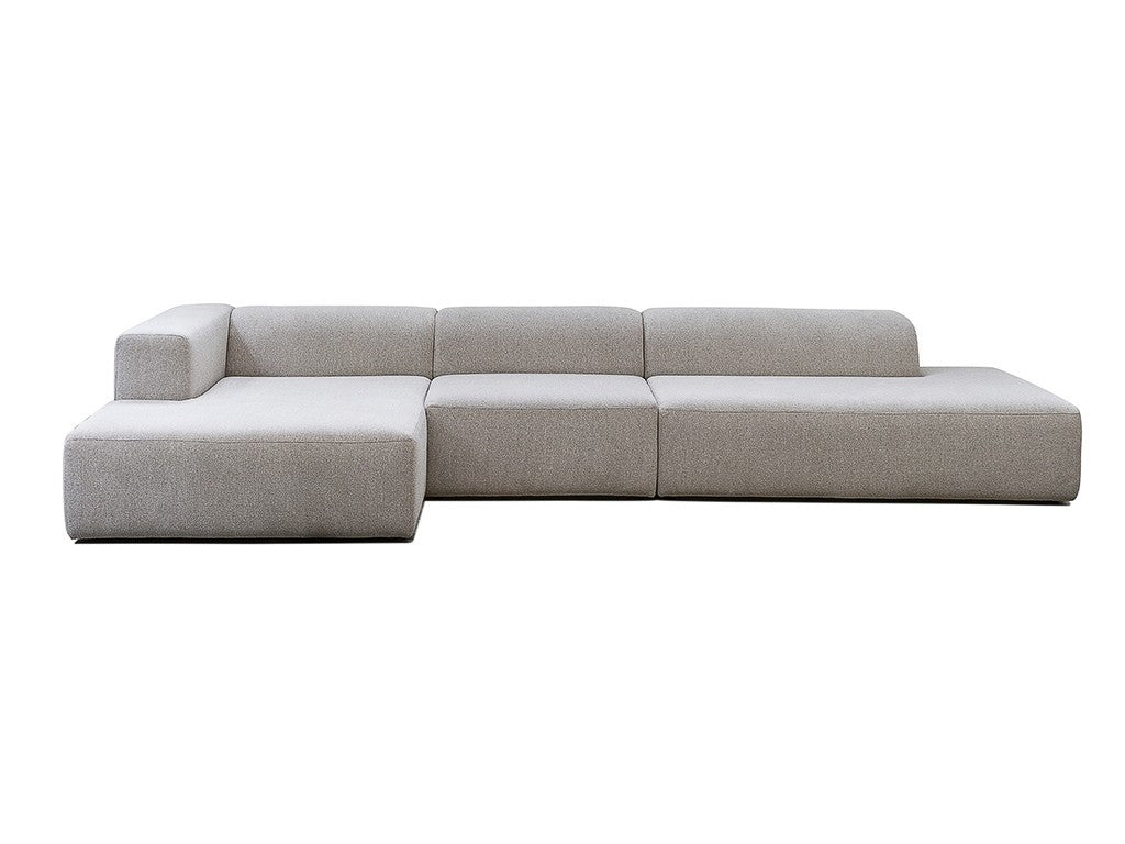 4x6 sofa - X6 madly modular set F links beige melange - 378 cm