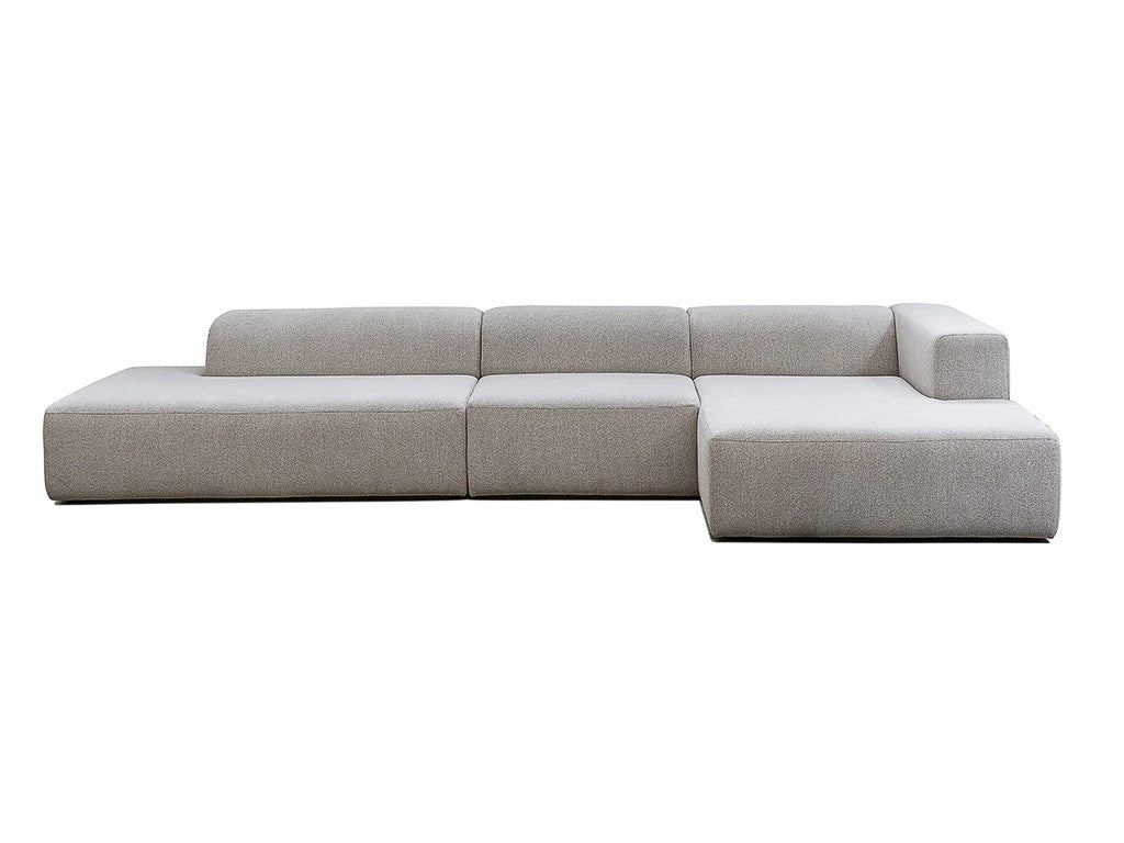 4x6 sofa - X6 madly modular set F rechts beige melange - 378 cm