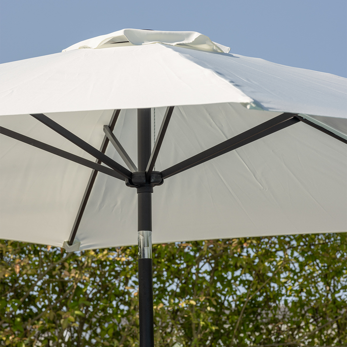 Nest outdoor Brandon Verstelbare Parasol Wit Ø 300 cm