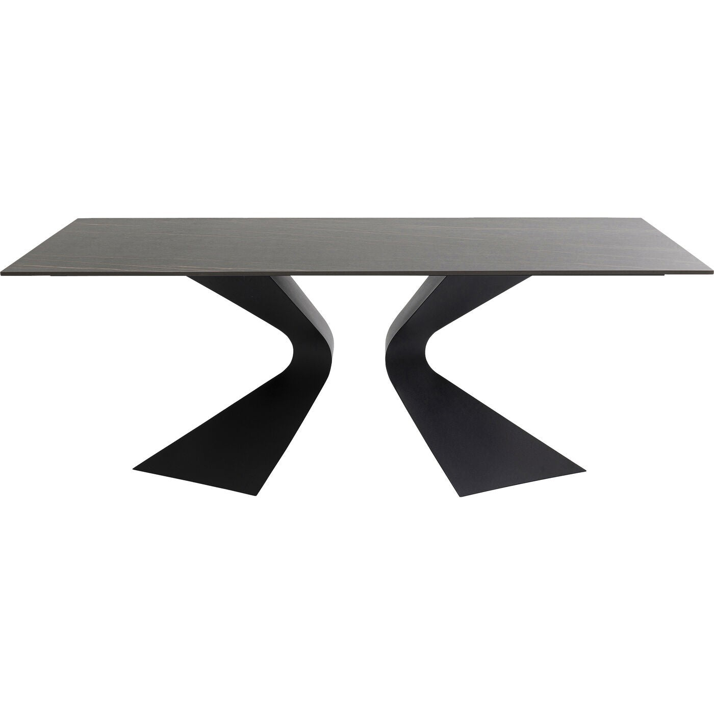 Kare Design Gloria tuintafel - keramiek - zwart - 180x90cm