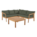sweeek - Hoek tuinset van acacia voor 5 personen