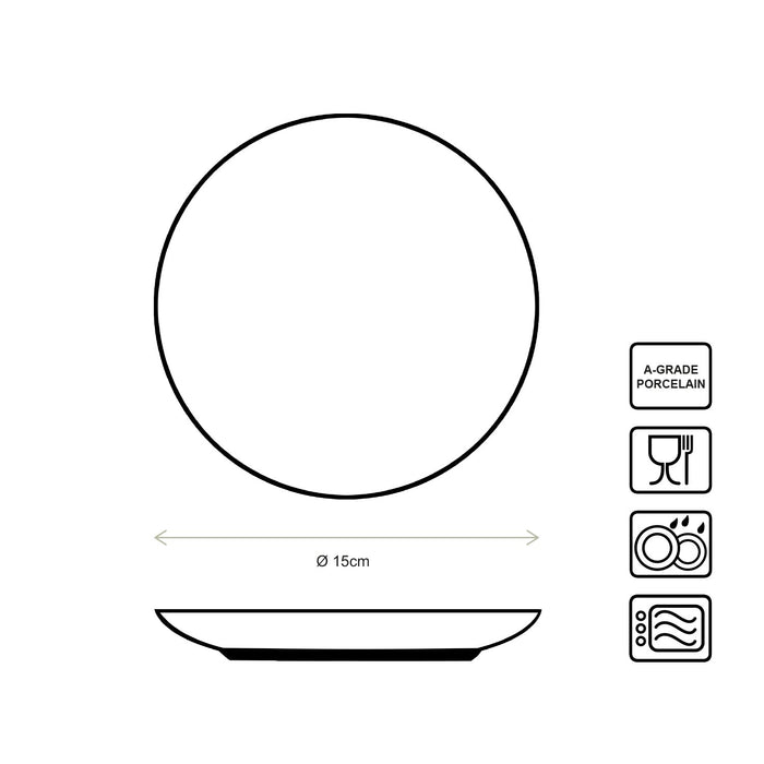 vtwonen Painted Borden - Gebaksbordjes - Serviesset van 6 - 15cm