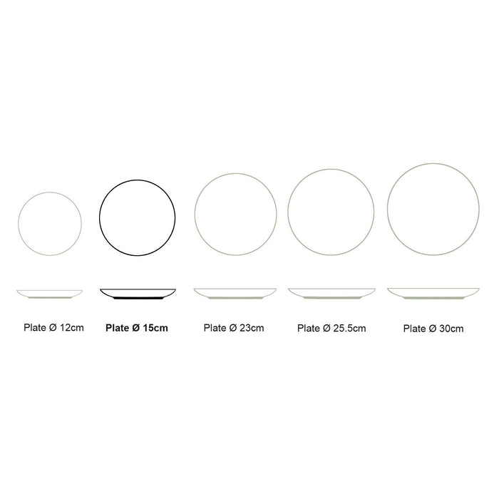 vtwonen Painted Borden - Gebaksbordjes - Serviesset van 6 - 15cm