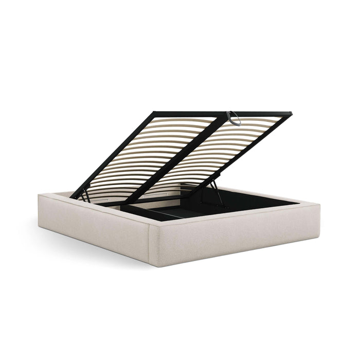 Micadoni Bedframe met opbergvak Simon 180x200 bouclé