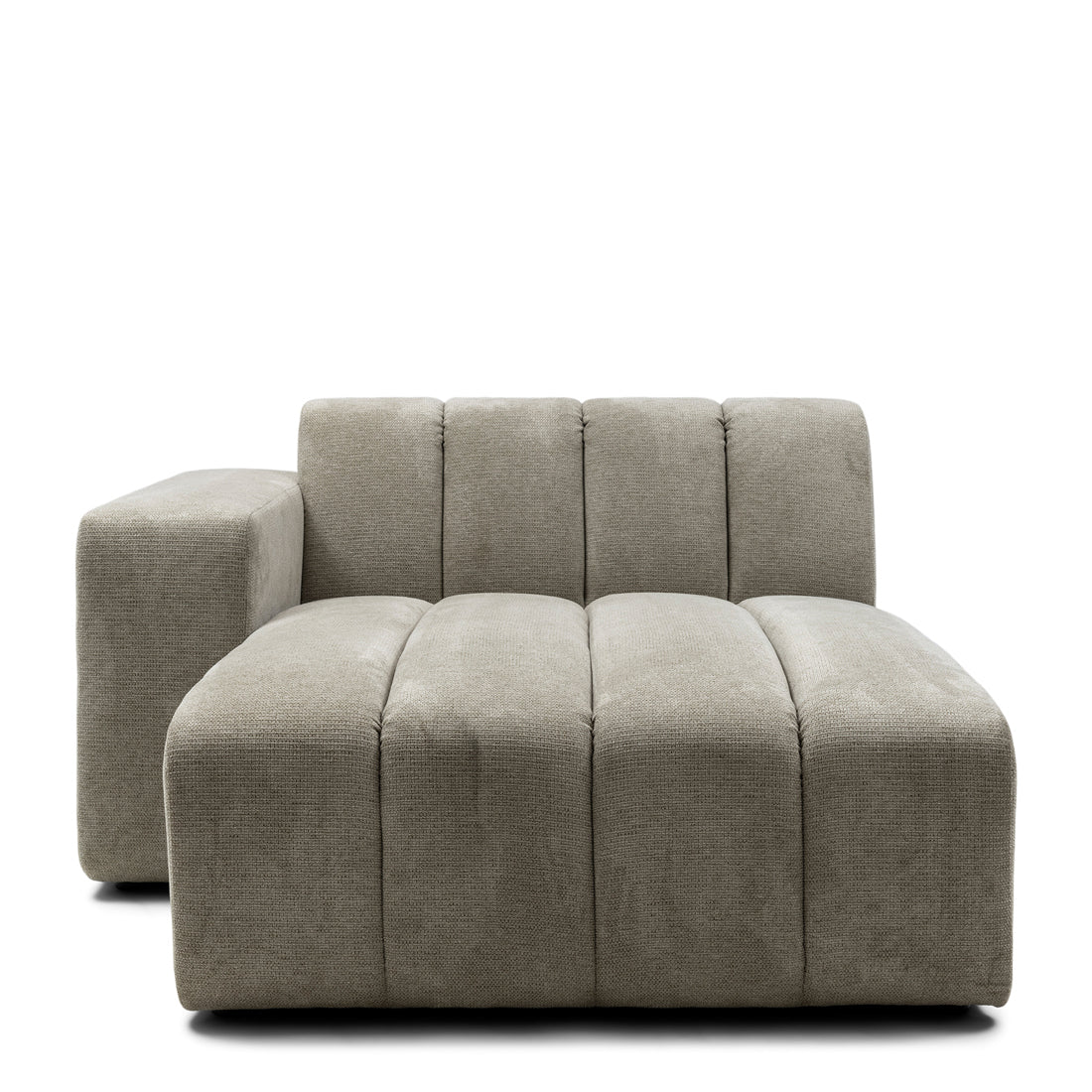 Rivièra Maison - Dazzle Chaise Longue in F37 - Fern Groen van Polyester en Rubberwood (134x175 cm)