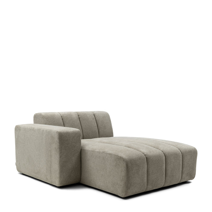 Rivièra Maison - Dazzle Chaise Longue in F37 - Fern Groen van Polyester en Rubberwood (134x175 cm)