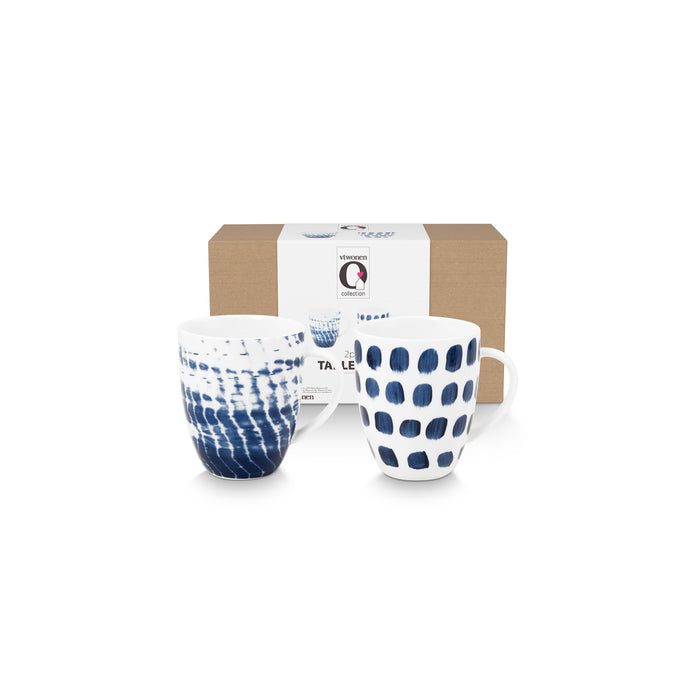 vtwonen Mok met oor - Mokken - Kopjes - Serviesset van 4 - 250ml