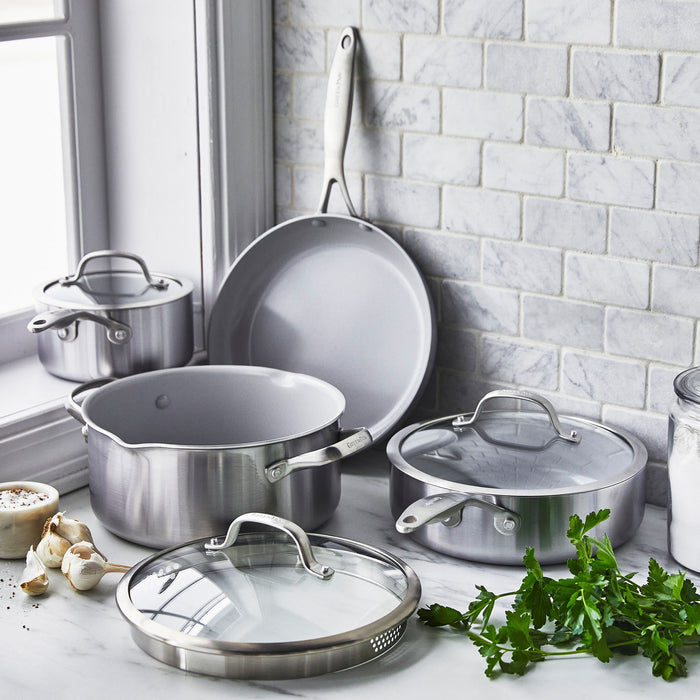 GreenPan Venice Pro Evershine 7-delige set- Tri-ply - PFAS-vrij