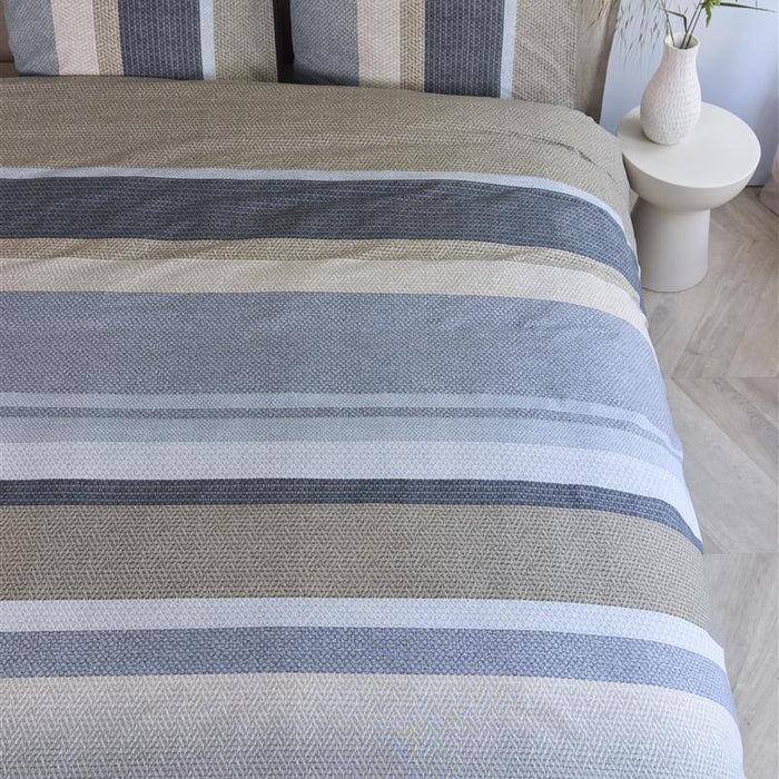 Beddinghouse Jorren  dekbedovertrek - 140x200|220 - Blauw Grijs