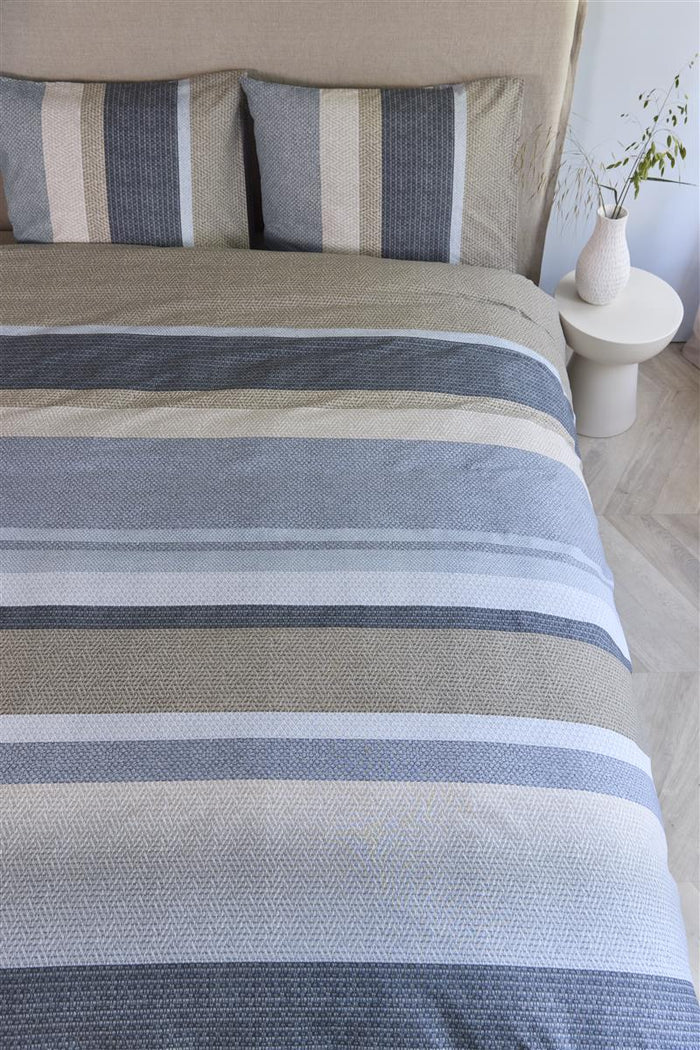 Beddinghouse Jorren  dekbedovertrek - 140x200|220 - Blauw Grijs