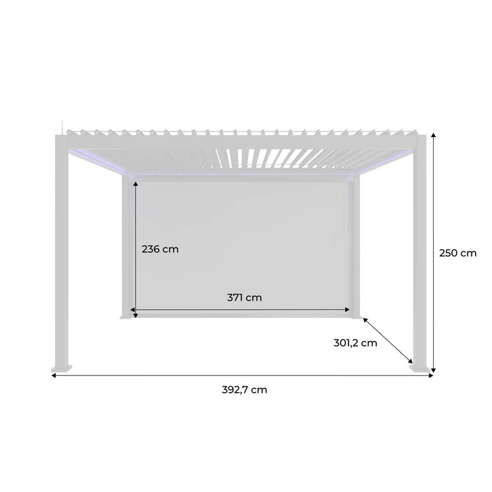 sweeek - Elektrische aluminium lamellendak pergola 3x4 m LED