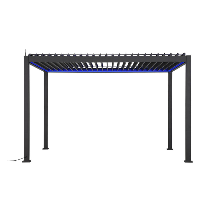 sweeek - Elektrische aluminium lamellendak pergola 3x4 m LED