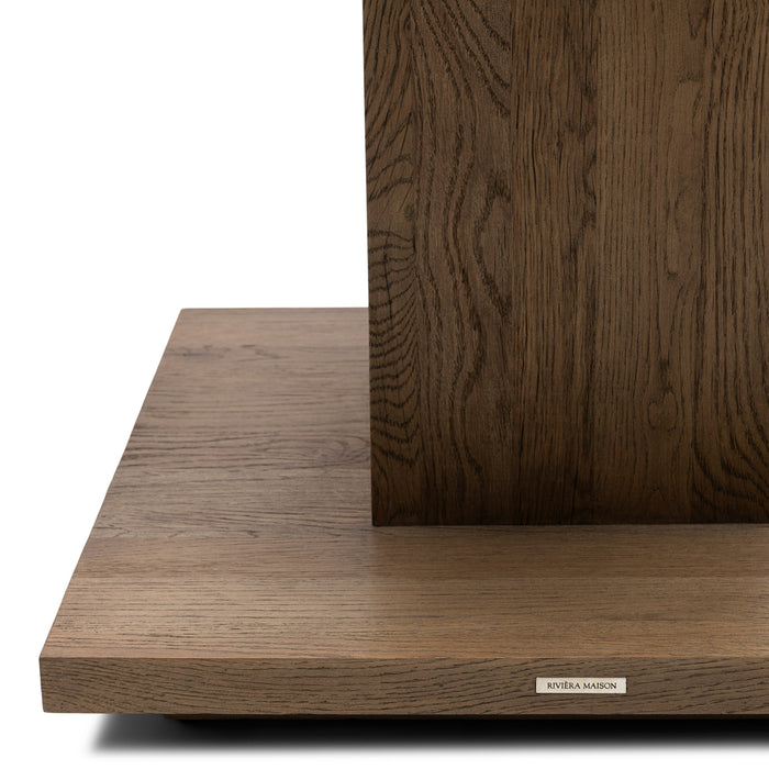 Rivièra Maison - Elegante Bijzettafel in Gerecycled Eikenhout, 60x55x60 cm