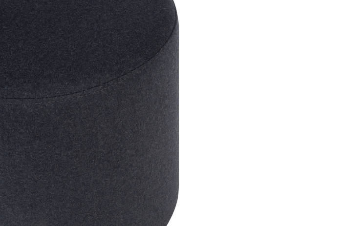 noo.ma FOLK Poef - Black Tie Wool