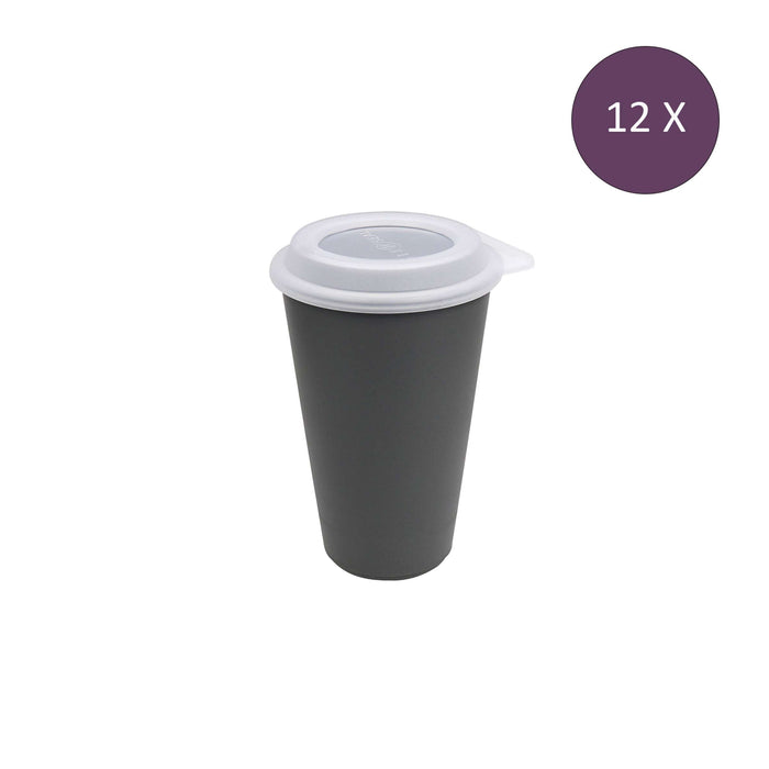 Koziol Bio-Circulair - Move Beker 400 ml Set van 12 Stuks