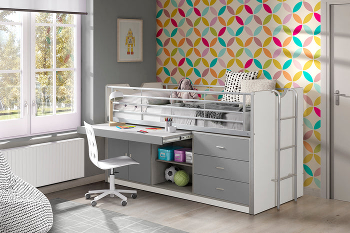 LUCEVI - Bonny 95 Halfhoogslaper 90x200cm - Zilver