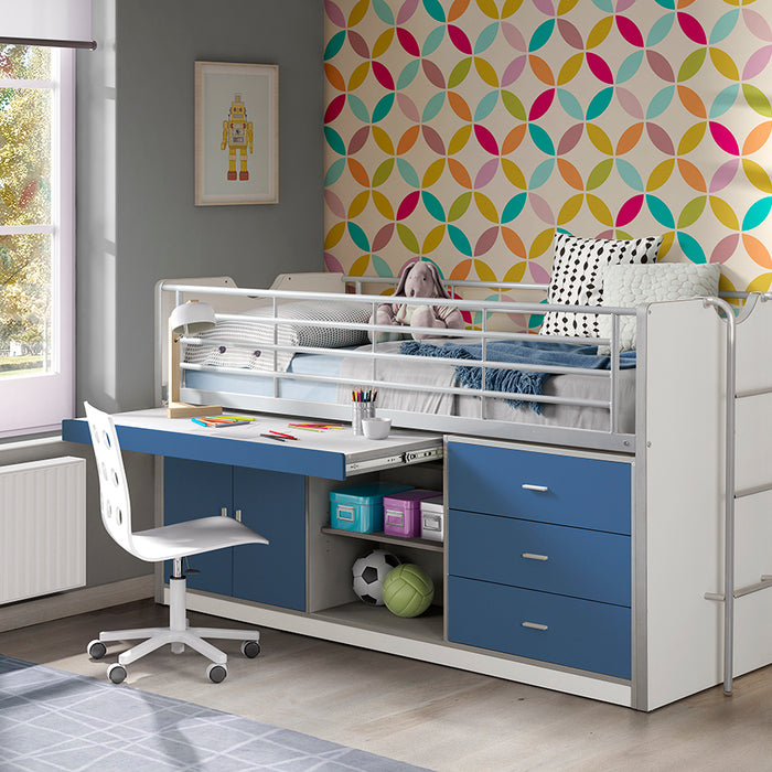 LUCEVI - Bonny 95 Halfhoogslaper 90x200cm - Blauw