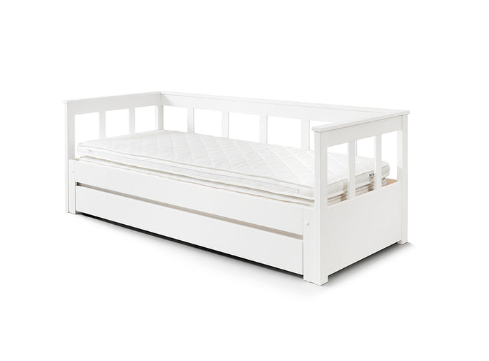 Vipack Pino Uitschuif Kajuitbed met Lade - wit