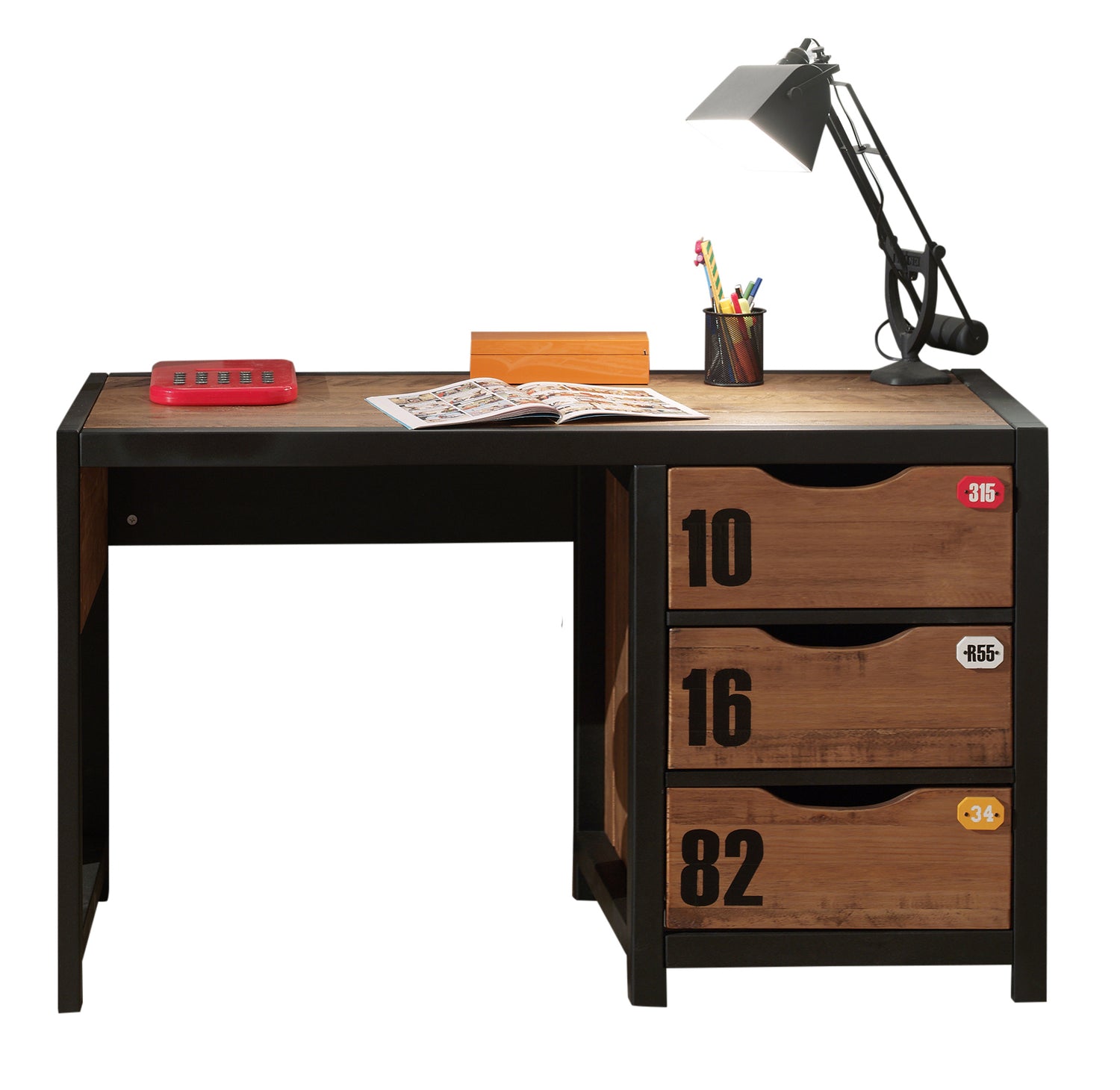 LUCEVI - Alex Bureau - Hout - Beige - 130x60x75cm