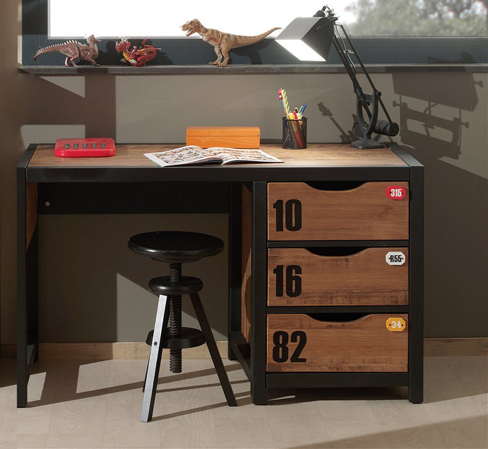 LUCEVI - Alex Bureau - Hout - Beige - 130x60x75cm