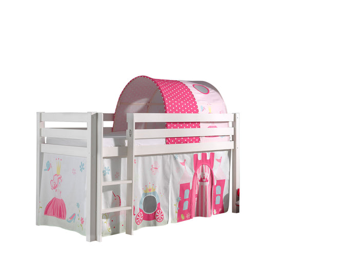 Vipack Pino hoogslaper met tunnel Princess - wit