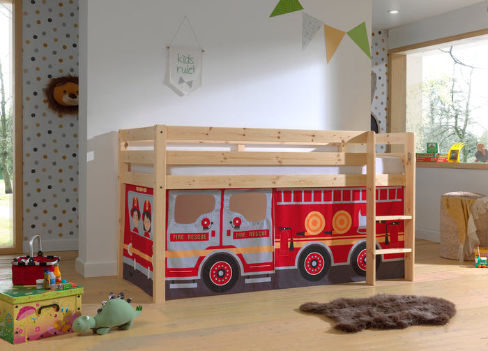 Vipack Pino Hoogslaper Brandweerwagen - naturel