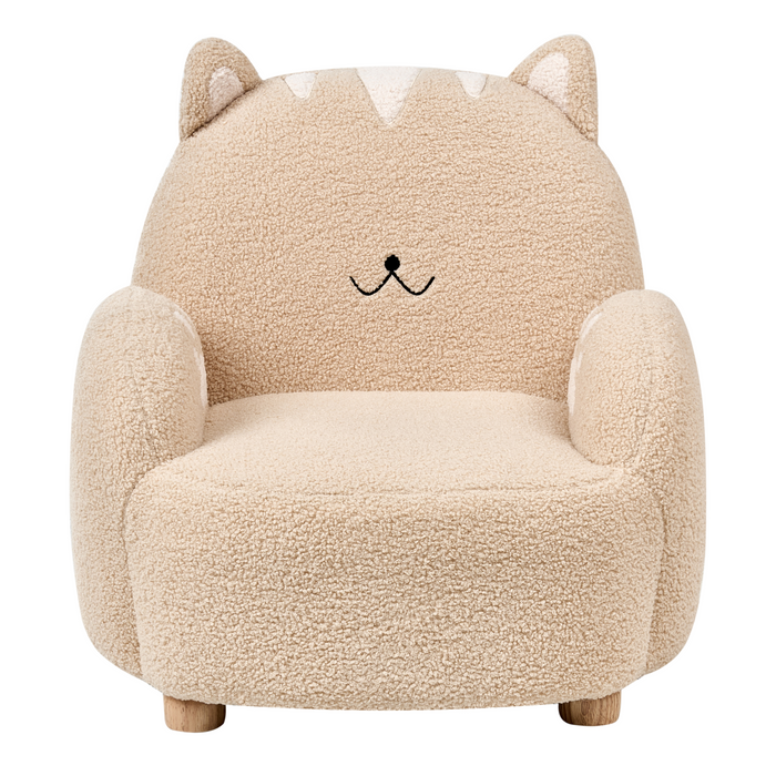 Beliani - ZOAR - Kinderfauteuil - Beige - Bouclé