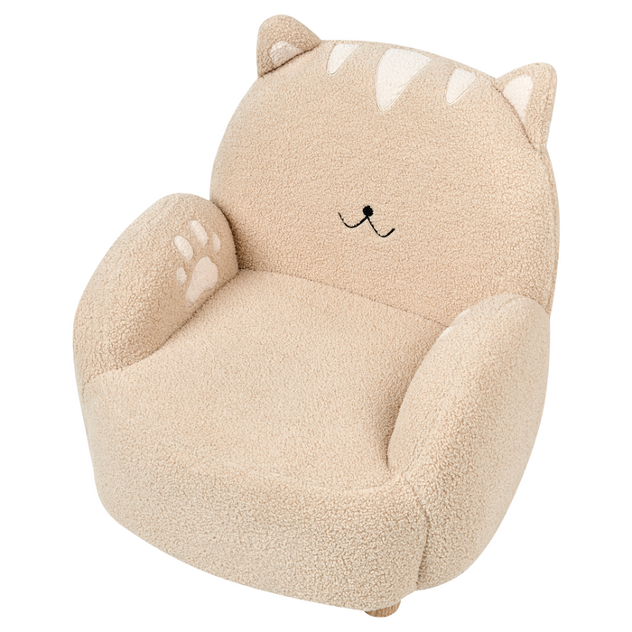 Beliani - ZOAR - Kinderfauteuil - Beige - Bouclé