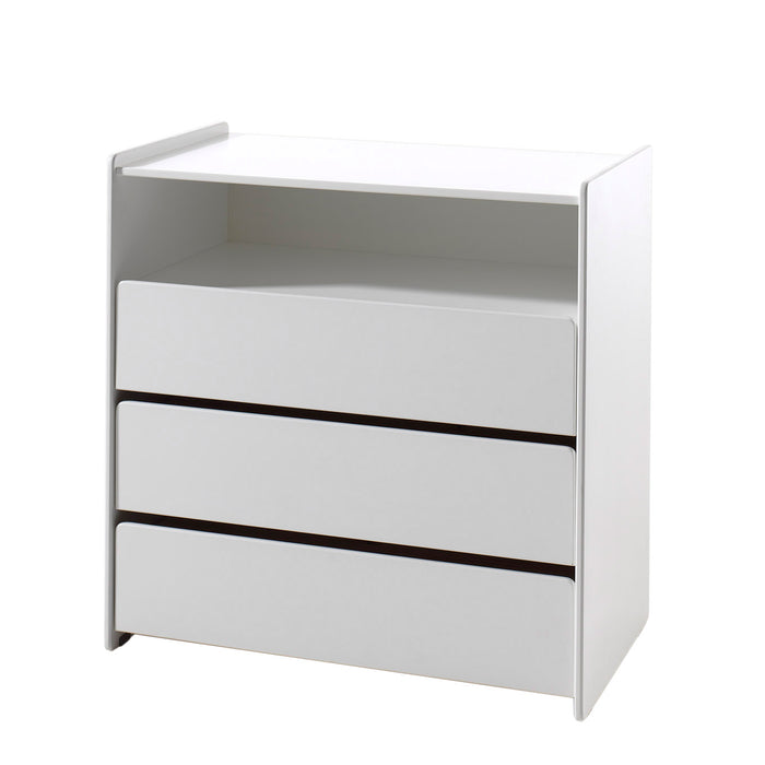 LUCEVI - Kiddy Commode 3 Laden - Wit - 90x47 cm