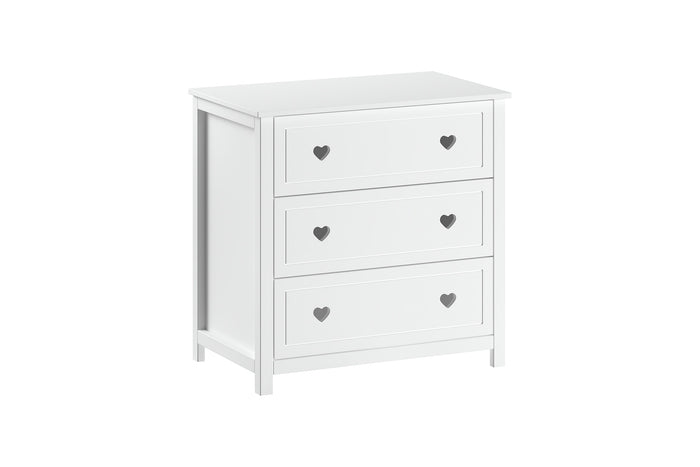 LUCEVI - Amori Commode 3 Laden - Wit - 90x57 cm