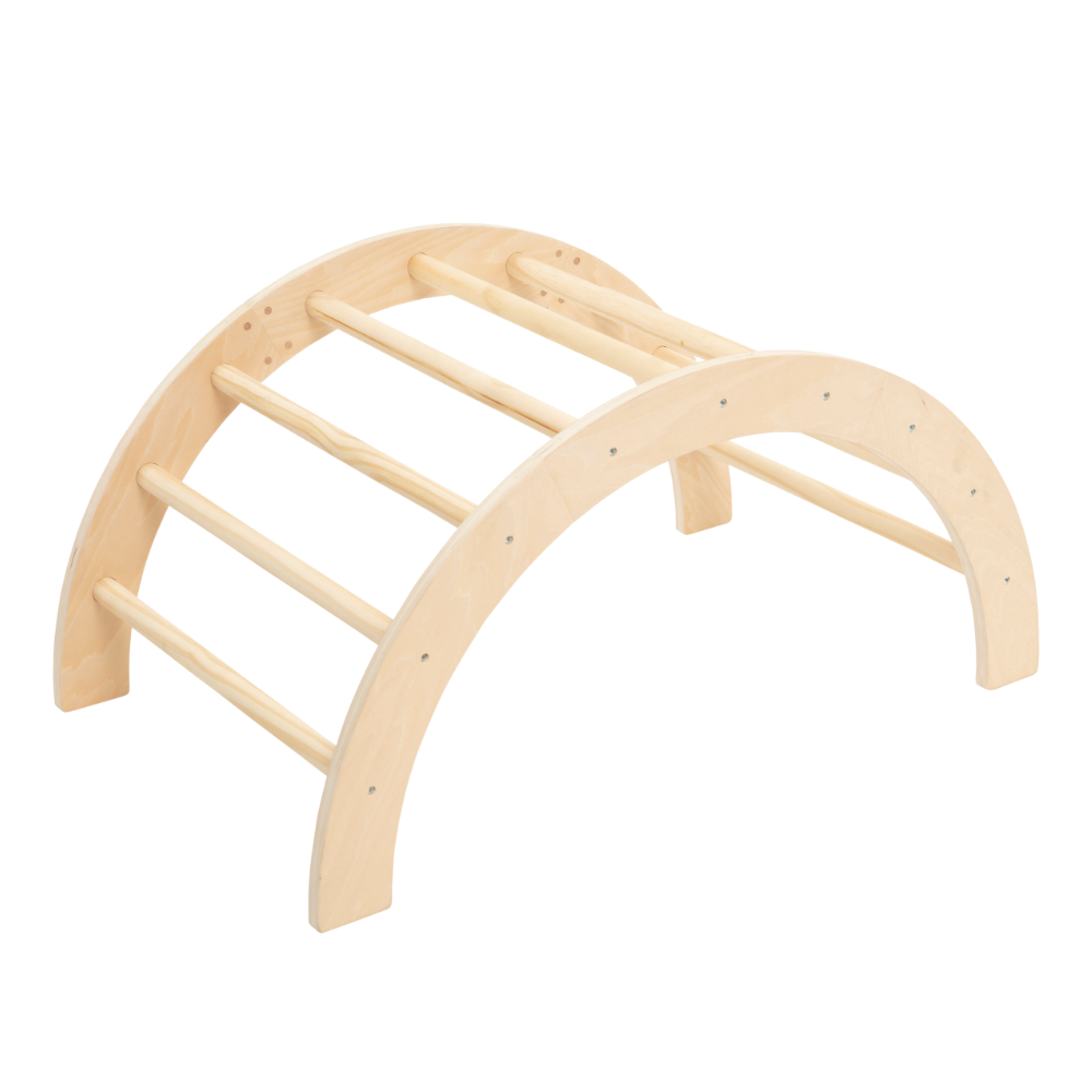 MISOU Klimboog Montessori Klimrek Klimframe Peuter 81x40,5x62,5cm Hout