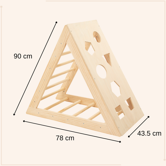 MISOU Pikler Klimboog Montessori Triangle Klimframe Baby 78x43,5x90...